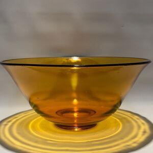 Amber Glass Bowl